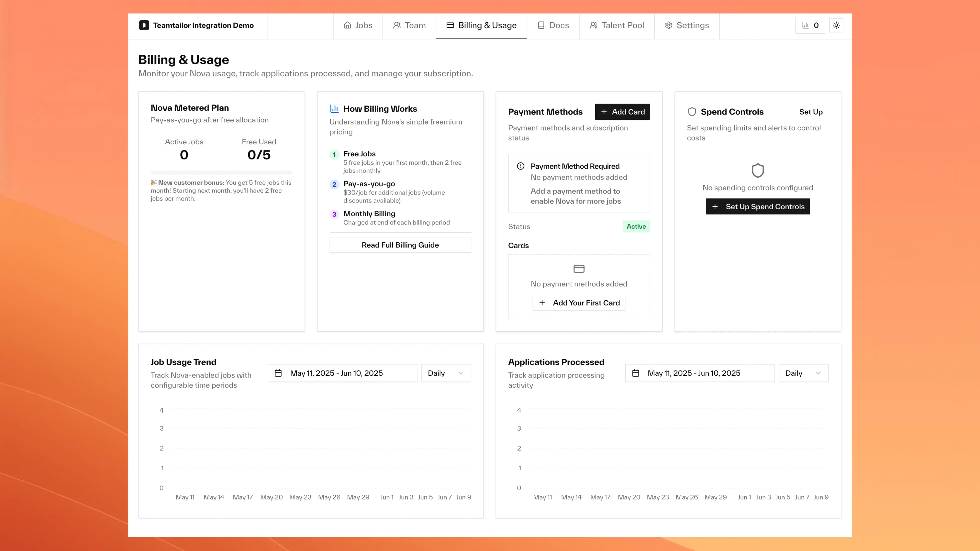 The new Billing Dashboard